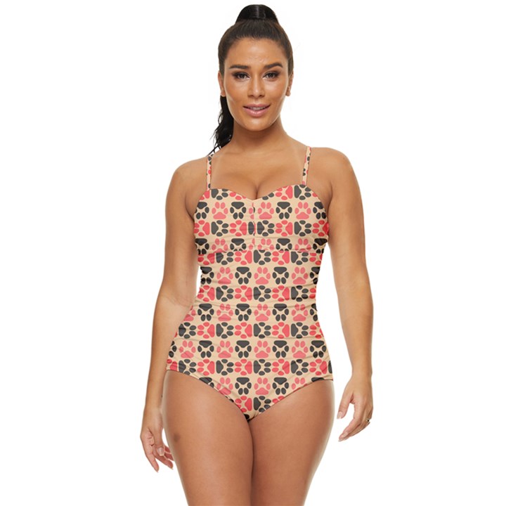 Pattern 216 Retro Full Coverage Swimsuit