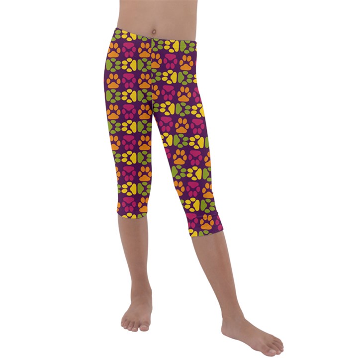 Pattern 218 Kids  Lightweight Velour Capri Leggings 