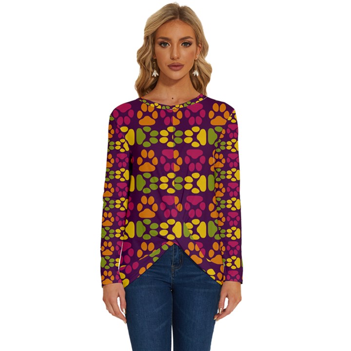 Pattern 218 Long Sleeve Crew Neck Pullover Top