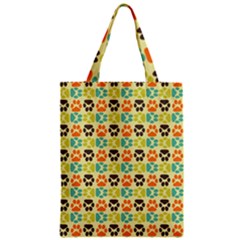 Pattern 220 Zipper Classic Tote Bag by GardenOfOphir