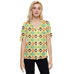 Pattern 220 Bow Sleeve Button Up Top by GardenOfOphir