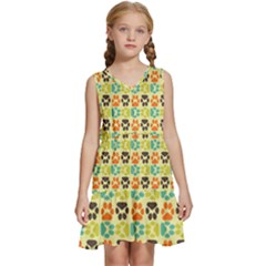 Pattern 220 Kids  Sleeveless Tiered Mini Dress by GardenOfOphir