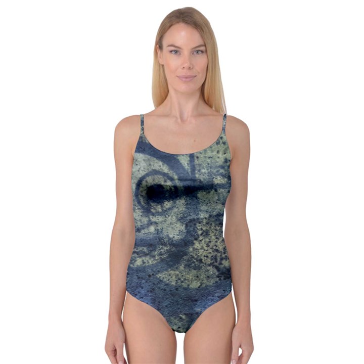 Elemental Beauty Abstract Print Camisole Leotard 