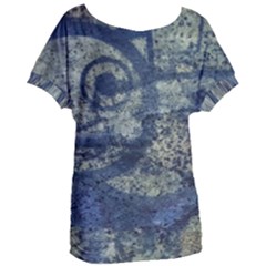 Elemental Beauty Abstract Print Women s Oversized Tee by dflcprintsclothing