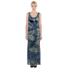 Elemental Beauty Abstract Print Thigh Split Maxi Dress by dflcprintsclothing