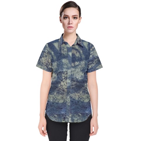 Elemental Beauty Abstract Print Women s Short Sleeve Shirt by dflcprintsclothing