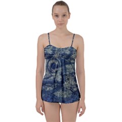 Elemental Beauty Abstract Print Babydoll Tankini Set by dflcprintsclothing