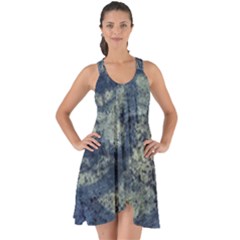 Elemental Beauty Abstract Print Show Some Back Chiffon Dress by dflcprintsclothing