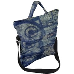 Elemental Beauty Abstract Print Fold Over Handle Tote Bag by dflcprintsclothing