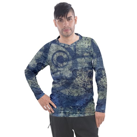 Elemental Beauty Abstract Print Men s Pique Long Sleeve Tee by dflcprintsclothing