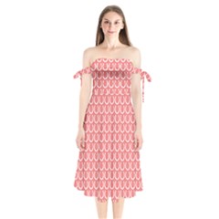 Pattern 225 Shoulder Tie Bardot Midi Dress by GardenOfOphir