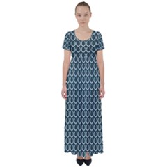 Pattern 227 High Waist Short Sleeve Maxi Dress by GardenOfOphir