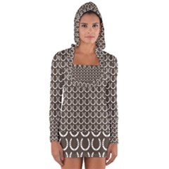 Pattern 228 Long Sleeve Hooded T-shirt by GardenOfOphir