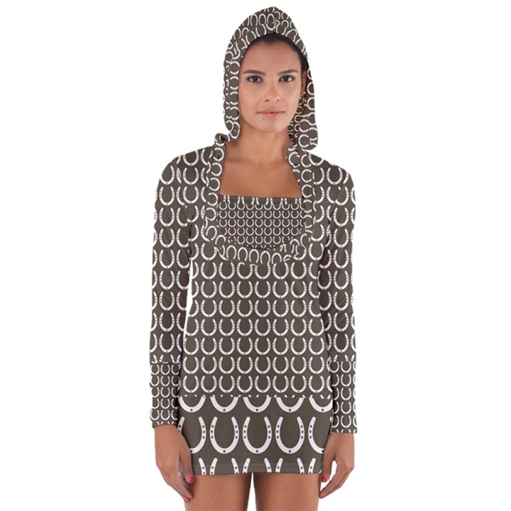 Pattern 228 Long Sleeve Hooded T-shirt