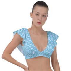 Pattern 230 Plunge Frill Sleeve Bikini Top by GardenOfOphir