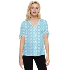 Pattern 230 Bow Sleeve Button Up Top by GardenOfOphir