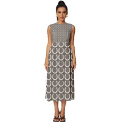 Pattern 229 Sleeveless Round Neck Midi Dress by GardenOfOphir