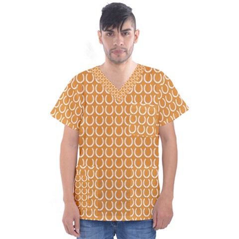 Pattern 231 Men s V-neck Scrub Top by GardenOfOphir