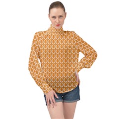 Pattern 231 High Neck Long Sleeve Chiffon Top by GardenOfOphir