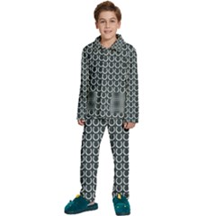 Pattern 233 Kids  Long Sleeve Velvet Pajamas Set by GardenOfOphir