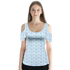 Pattern 238 Butterfly Sleeve Cutout Tee 