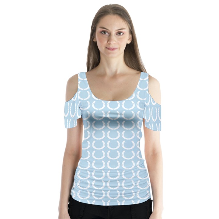 Pattern 238 Butterfly Sleeve Cutout Tee 