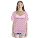 Pattern 239 V-Neck Flutter Sleeve Top View1