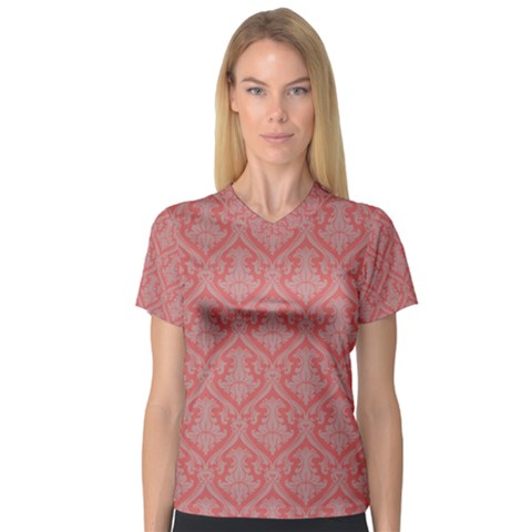 Pattern 241 V-neck Sport Mesh Tee by GardenOfOphir