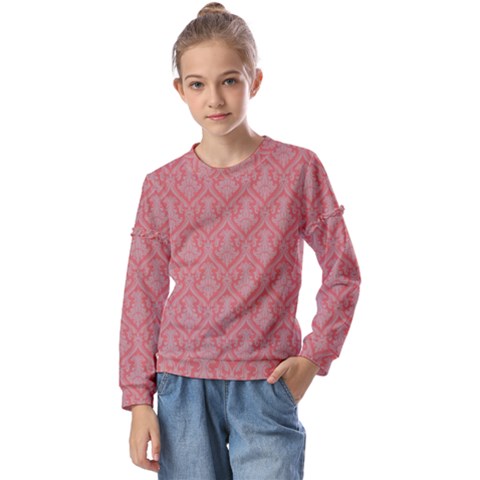 Pattern 241 Kids  Long Sleeve Tee With Frill  by GardenOfOphir