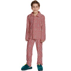 Pattern 241 Kids  Long Sleeve Velvet Pajamas Set by GardenOfOphir