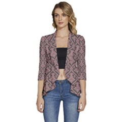 Pattern 242 Women s 3/4 Sleeve Ruffle Edge Open Front Jacket