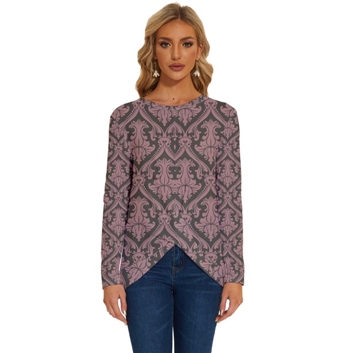 Pattern 242 Long Sleeve Crew Neck Pullover Top