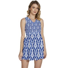 Pattern 240 Sleeveless High Waist Mini Dress by GardenOfOphir