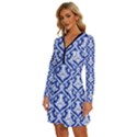 Pattern 240 Long Sleeve Deep V Mini Dress  View2