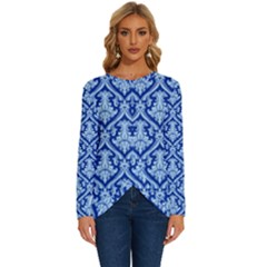 Pattern 244 Long Sleeve Crew Neck Pullover Top by GardenOfOphir