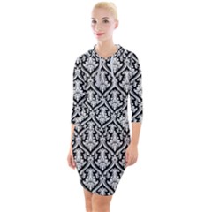 Pattern 246 Quarter Sleeve Hood Bodycon Dress by GardenOfOphir