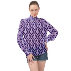 Pattern 247 High Neck Long Sleeve Chiffon Top by GardenOfOphir