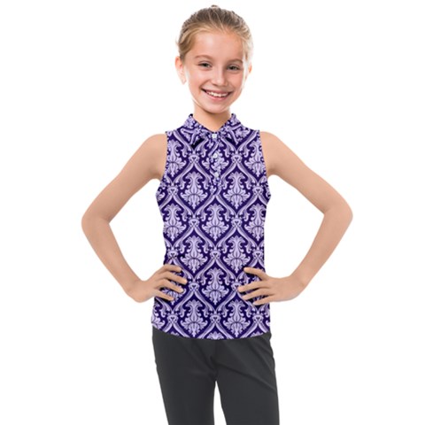 Pattern 247 Kids  Sleeveless Polo Tee by GardenOfOphir