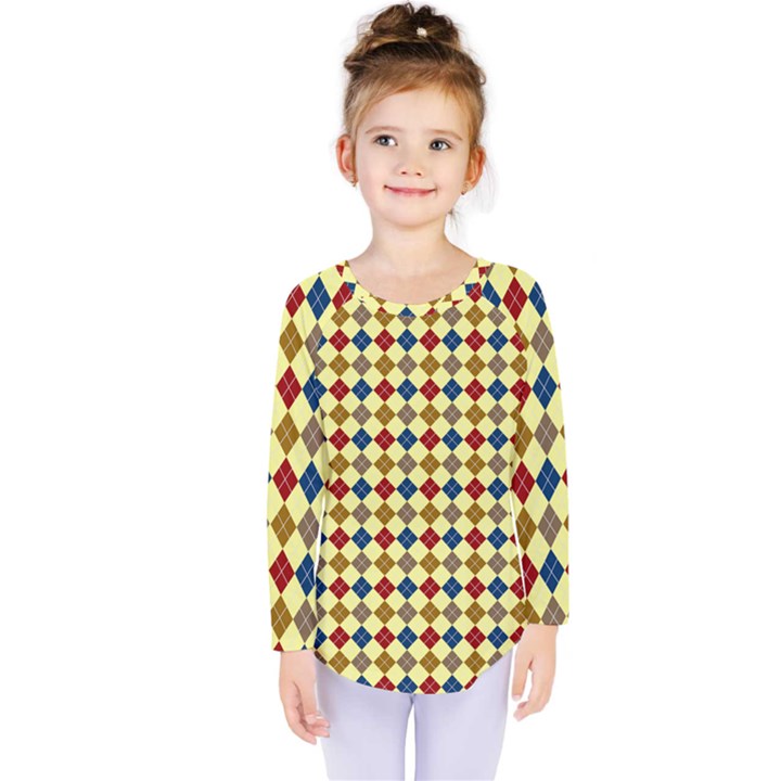 Pattern 249 Kids  Long Sleeve Tee