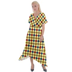 Pattern 249 Cross Front Sharkbite Hem Maxi Dress by GardenOfOphir