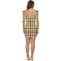 Pattern 249 Women Long Sleeve Ruched Stretch Jersey Dress View4