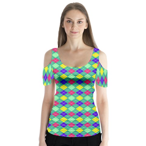 Pattern 250 Butterfly Sleeve Cutout Tee  by GardenOfOphir