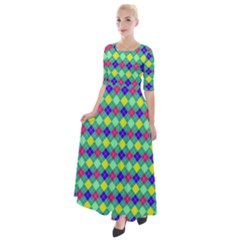 Pattern 250 Half Sleeves Maxi Dress by GardenOfOphir