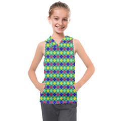 Pattern 250 Kids  Sleeveless Hoodie by GardenOfOphir