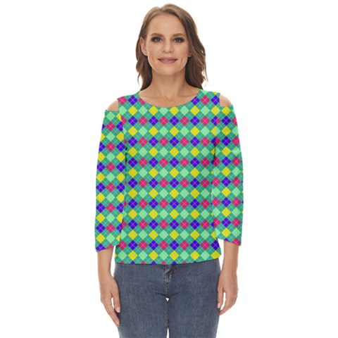 Pattern 250 Cut Out Wide Sleeve Top by GardenOfOphir