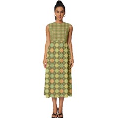 Pattern 251 Sleeveless Round Neck Midi Dress by GardenOfOphir