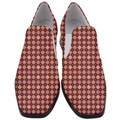 Pattern 252 Women Slip On Heel Loafers by GardenOfOphir