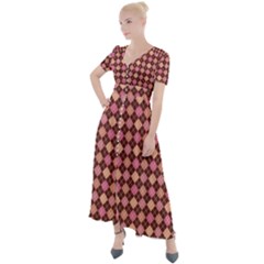 Pattern 252 Button Up Short Sleeve Maxi Dress by GardenOfOphir