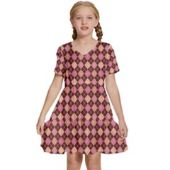 Pattern 252 Kids  Short Sleeve Tiered Mini Dress by GardenOfOphir