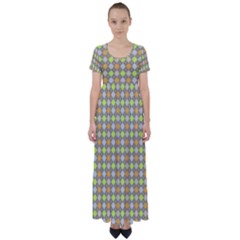 Pattern 253 High Waist Short Sleeve Maxi Dress by GardenOfOphir